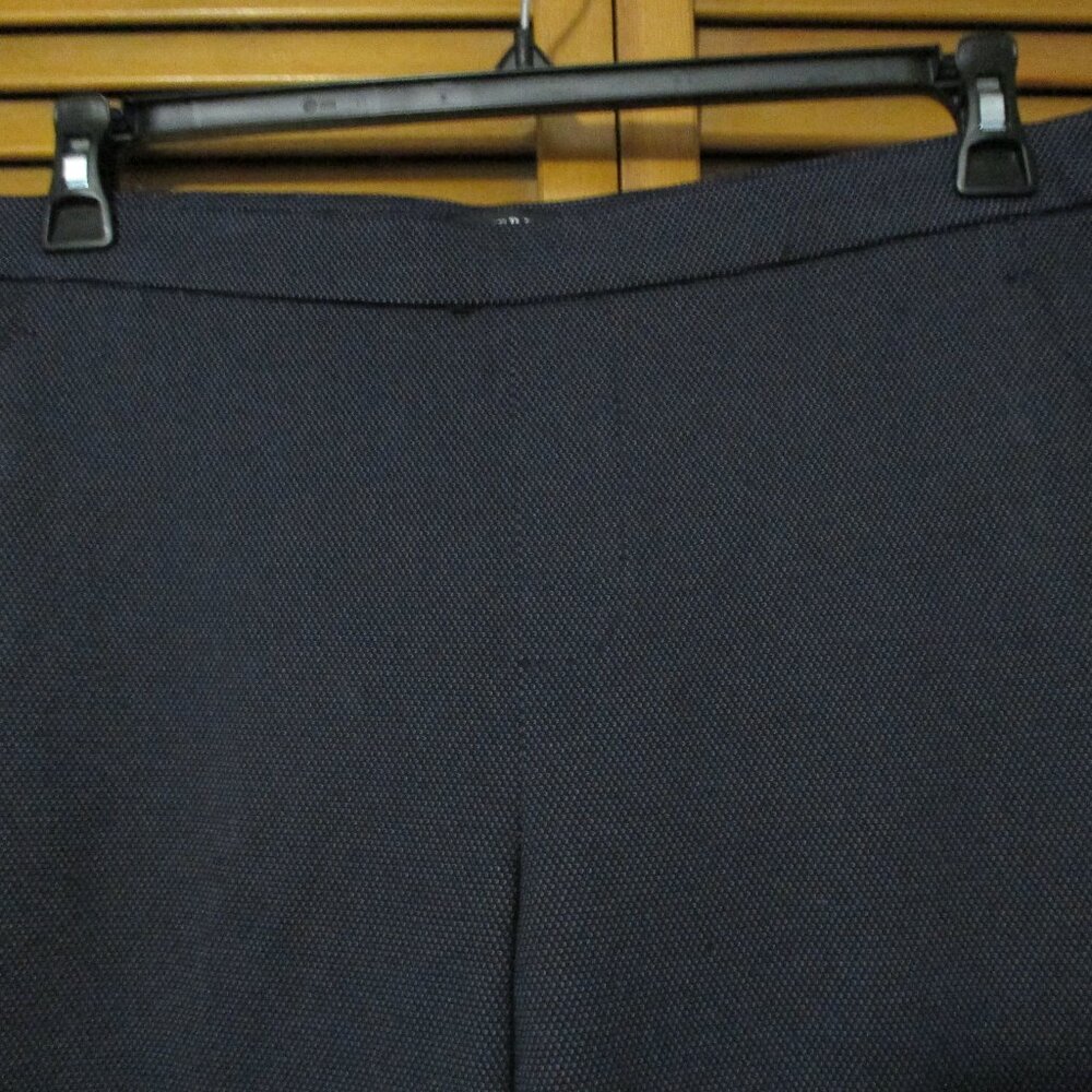 Liverpool pants elastic banded waist, pockets and stretch, navy w/dots size 12 - Picture 6 of 8